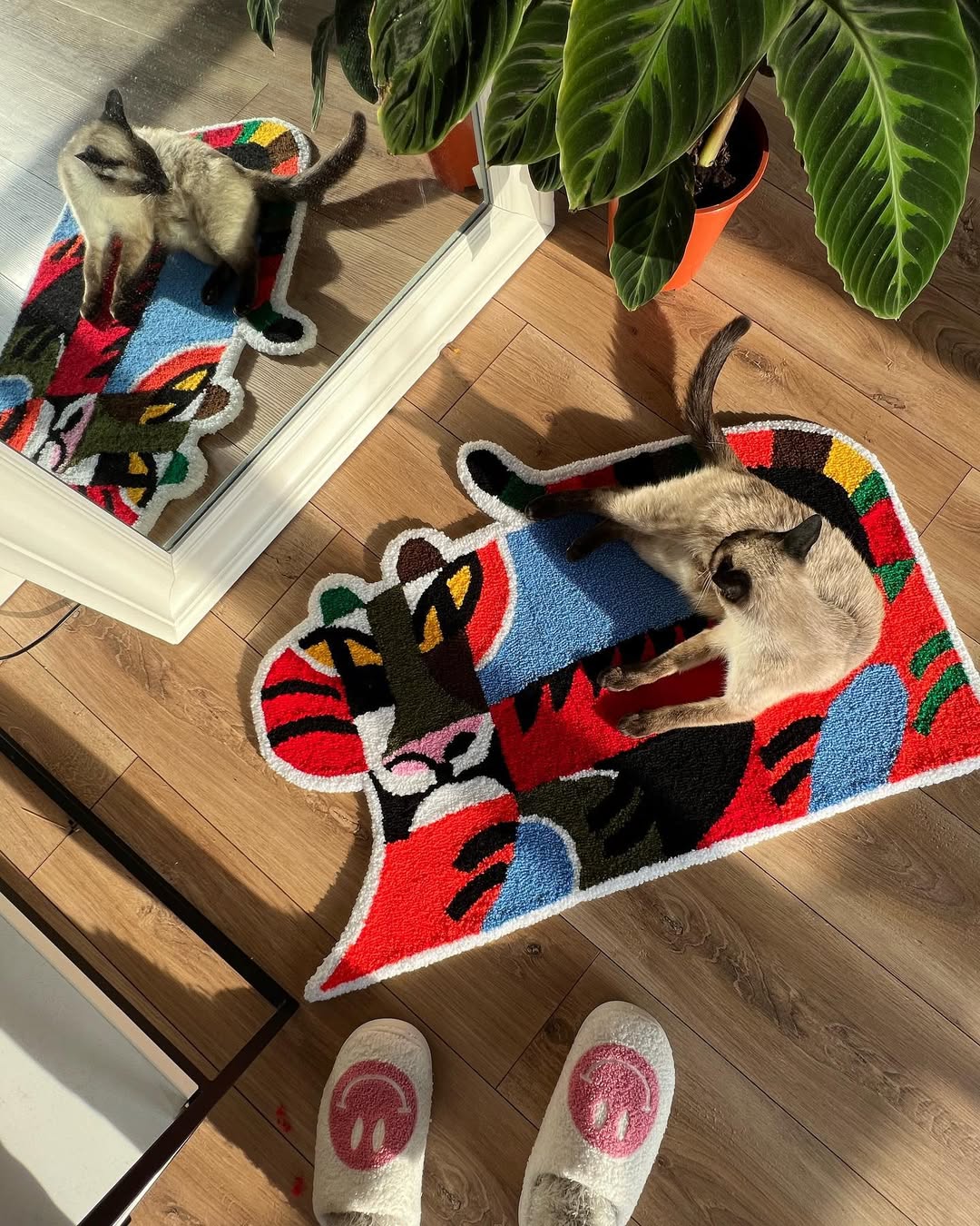 Tapete Personalizado Gato Abstrato