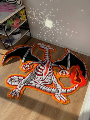 Tapete Personalizado Pokémon Skeleton Charizard 3D