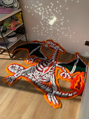 Tapete Personalizado Pokémon Skeleton Charizard 3D