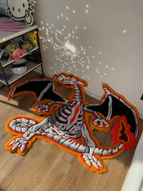 Tapete Personalizado Pokémon Skeleton Charizard 3D