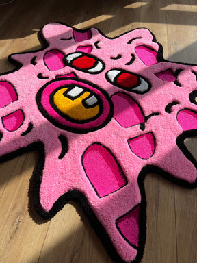Tapete Personalizado Pink Psicodelic Star 3D