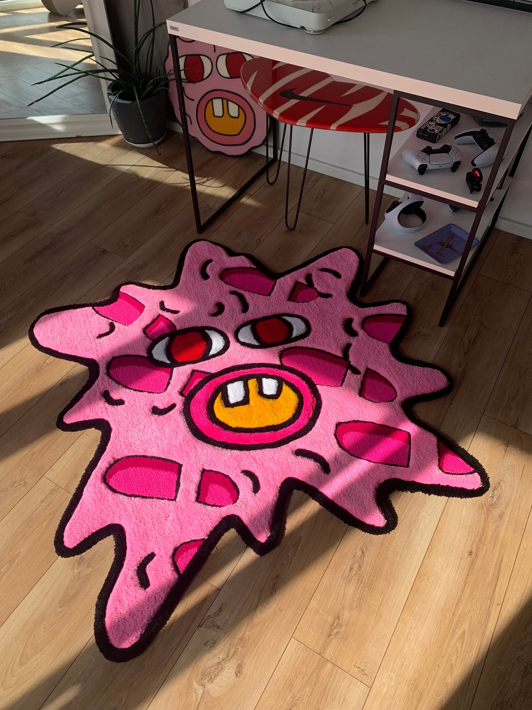 Tapete Personalizado Pink Psicodelic Star 3D
