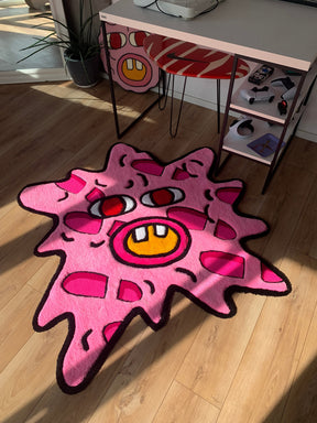 Tapete Personalizado Pink Psicodelic Star 3D