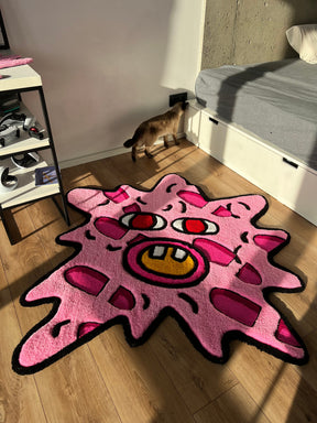 Tapete Personalizado Pink Psicodelic Star 3D