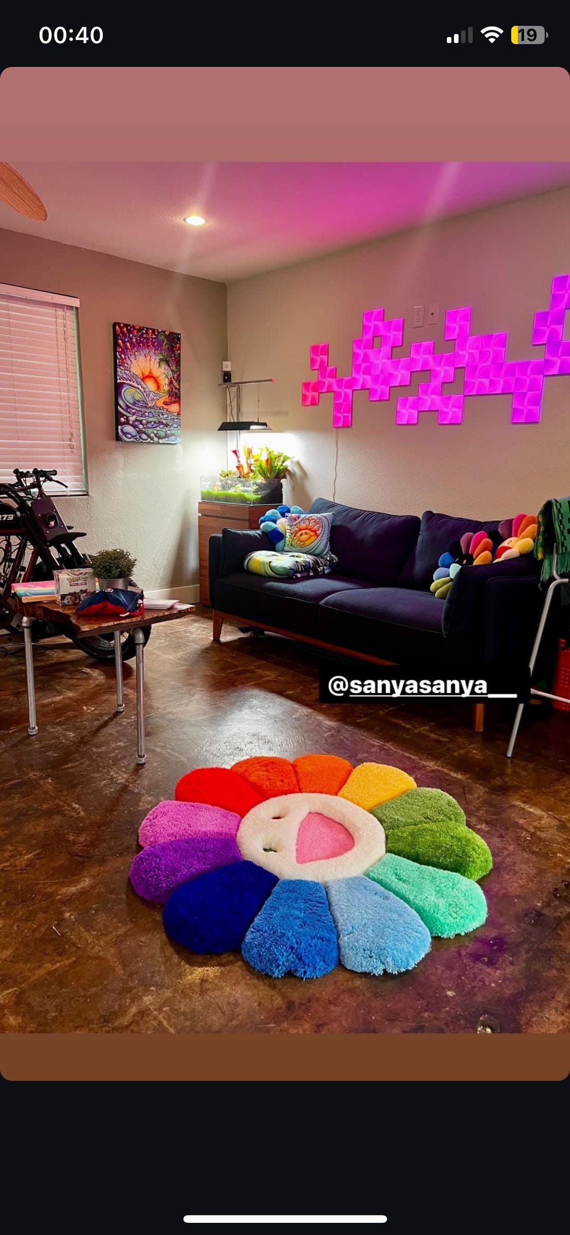 Tapete Personalizado Flores 3D