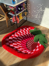 Tapete Personalizado Morango Abstrato 3D