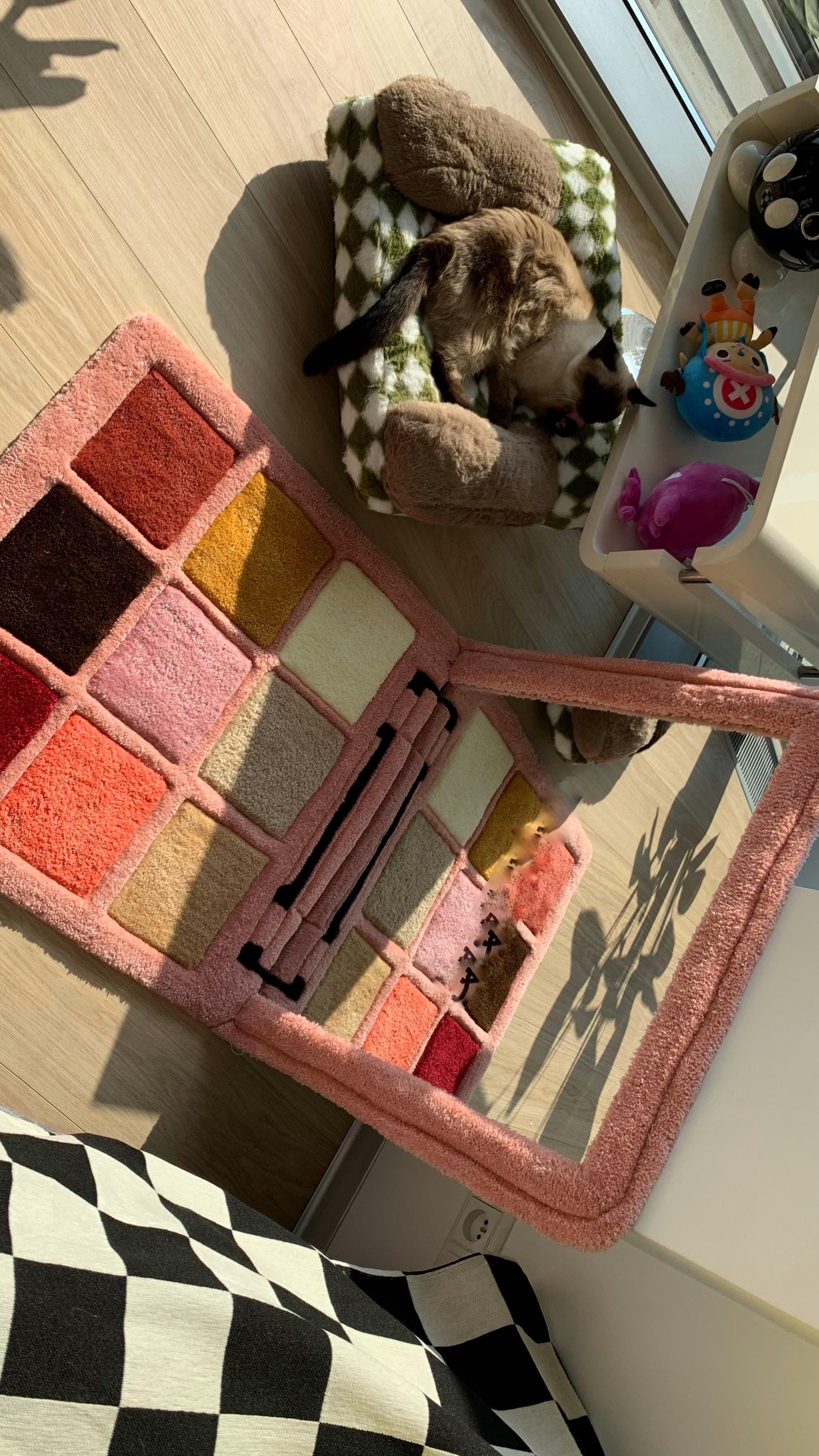 Tapete Personalizado Paleta de Maquiagem e Espelho 3D