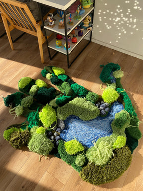 Tapete Personalizado Mão de Natureza 3D