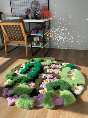 Tapete Personalizado Flores & Musgo 3D