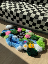 Tapete Personalizado Grama Musgo & Rio 3D