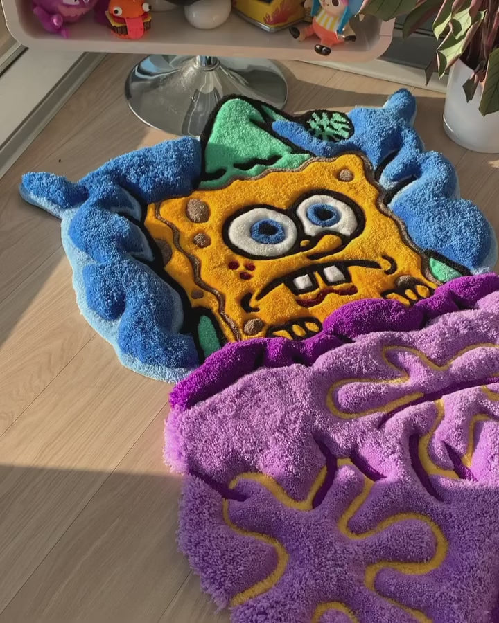Tapete Personalizado Bob Esponja Calça Acordada
